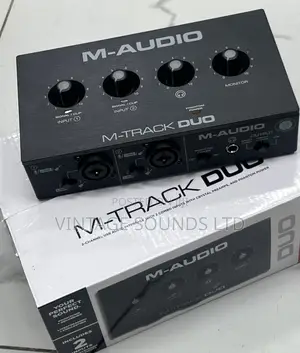 M-Audio M-Track Duo – USB Audio Interface for Recording