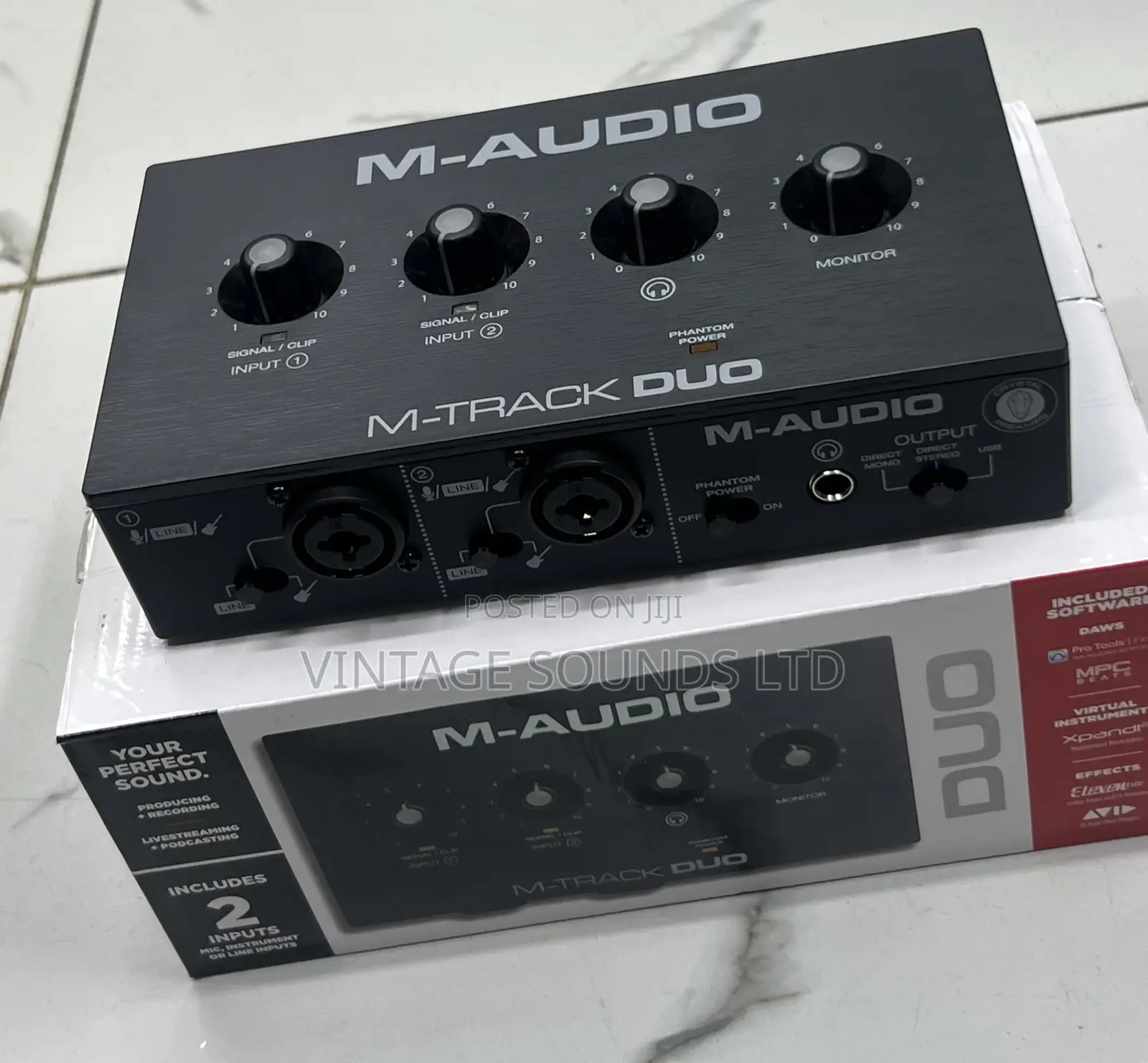 M-Audio M-Track Duo – USB Audio Interface for Recording