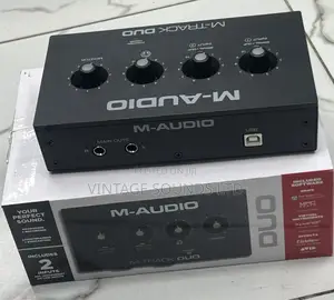 M-Audio M-Track Duo – USB Audio Interface for Recording