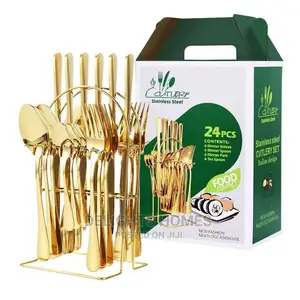 *24PC Cutlery Set (Gold COLOUR*