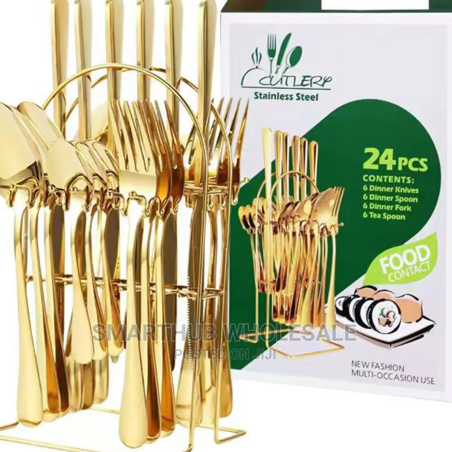 *24PC Cutlery Set (Gold COLOUR*