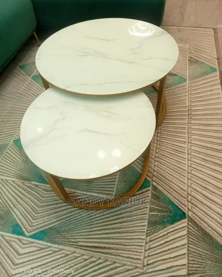 Glass Top Nest Stool