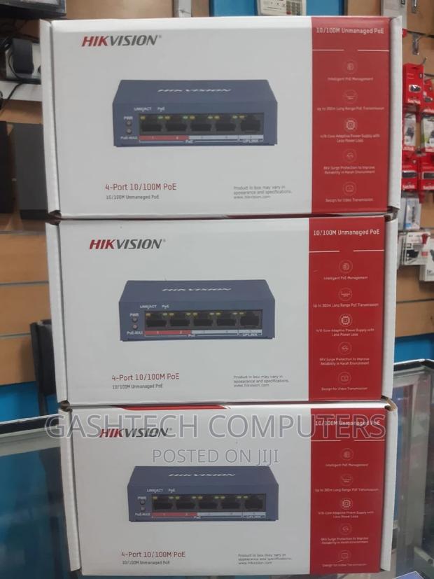 Hikvision 4 Port POE Switch DS-3E0105P-E/M