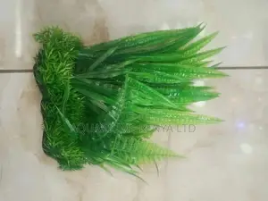 All Green Coloured Aquarium Plastic Plants