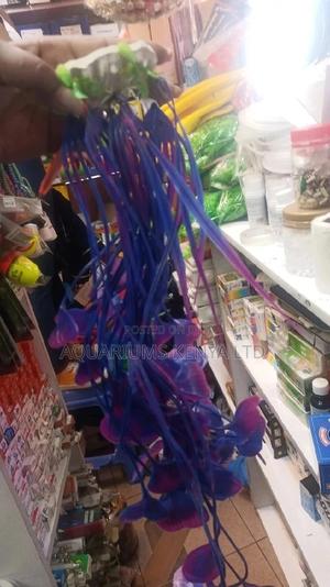 Purple Plastic Aquarium Plant, Plants - thumbnail 2
