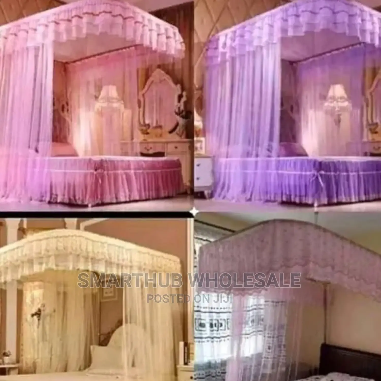 2 Stand Mosquito Net With Sliding Rails