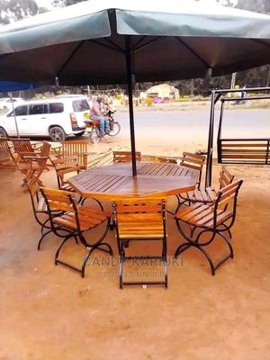 8 Seater Garden Table Set Plus an Umbrella - main view