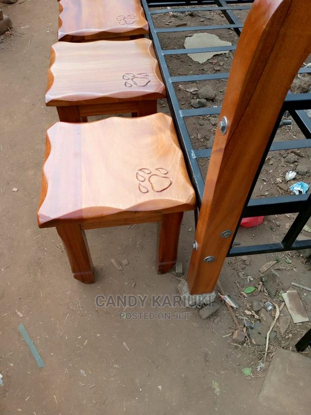 Pure Mahogany Tea Stool - main view