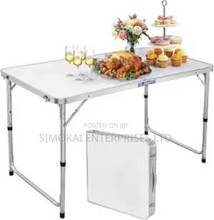 Folding Table, Off White