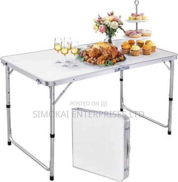 Folding Table, Off White - main view