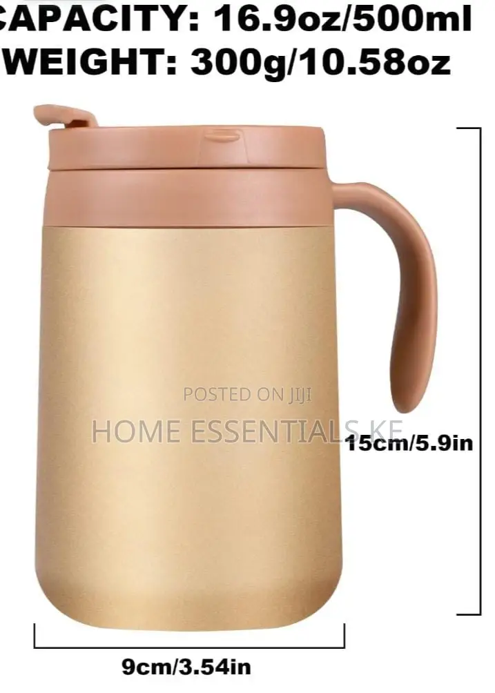 Thermomug With Handle Coffee Cup 500mls