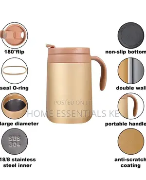 Thermomug With Handle Coffee Cup 500mls
