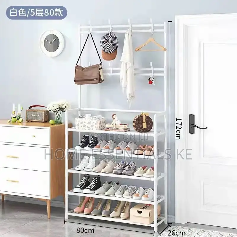 5tier Multipurpose Shoe Rack Available in White Black