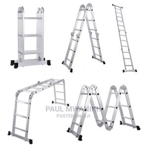 12ft, Aluminium Multipurpose Ladder. 4by3. - thumbnail 2
