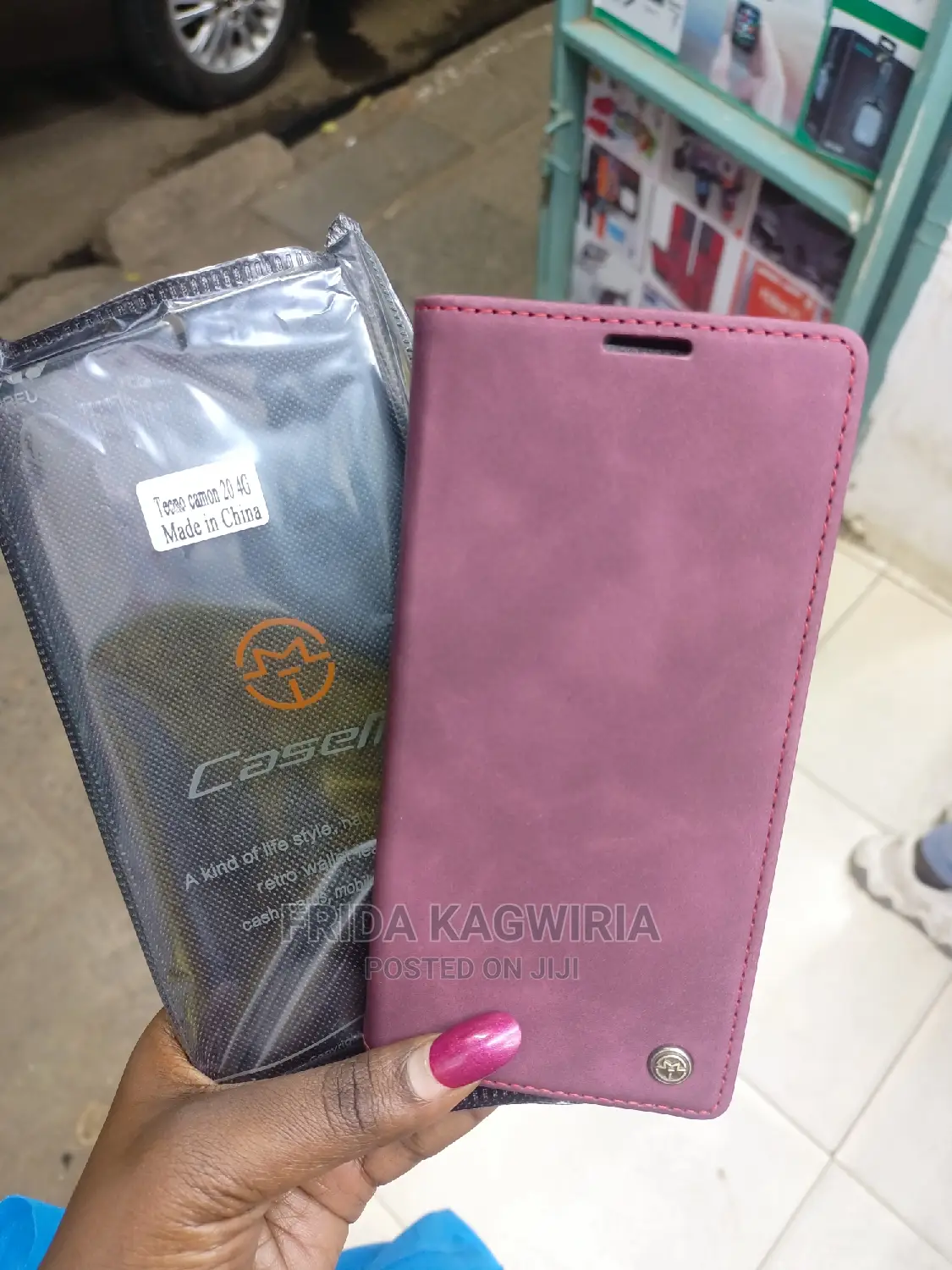 Caseme Original Leather Cover for Tecno Camon 20