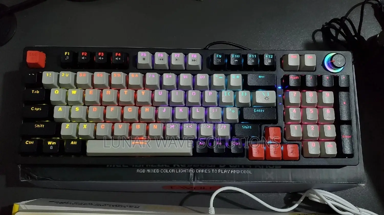 Backlit RGB Gaming Keyboards With Media Knob