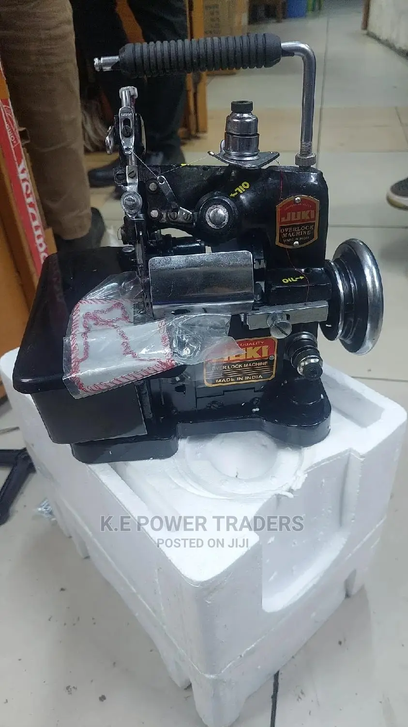 Black Juki Overlocker Sewing Machine