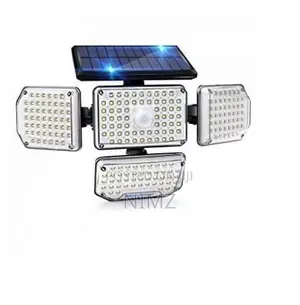 Solar Light 4 Heads LED Motion Sensor Waterproof for Outdoor