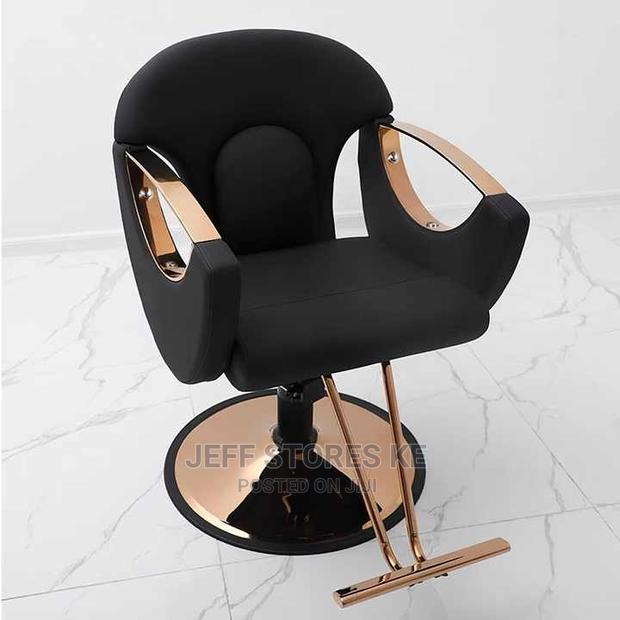 Black Gold Salon Styling Chair - main view