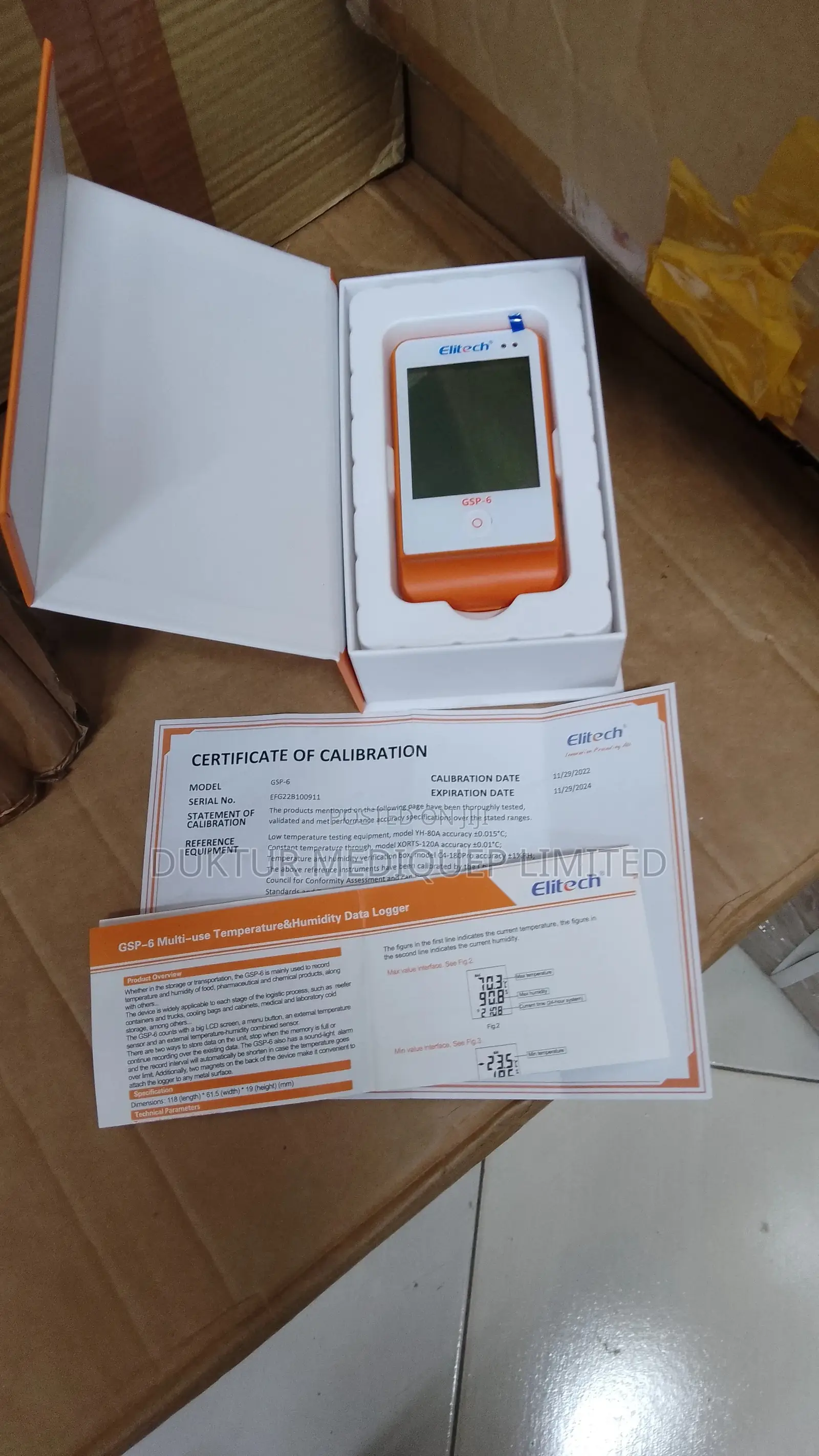 Elitech GSP-6 PTE Ultra Low Digital Data Logger-121°f- 302°F