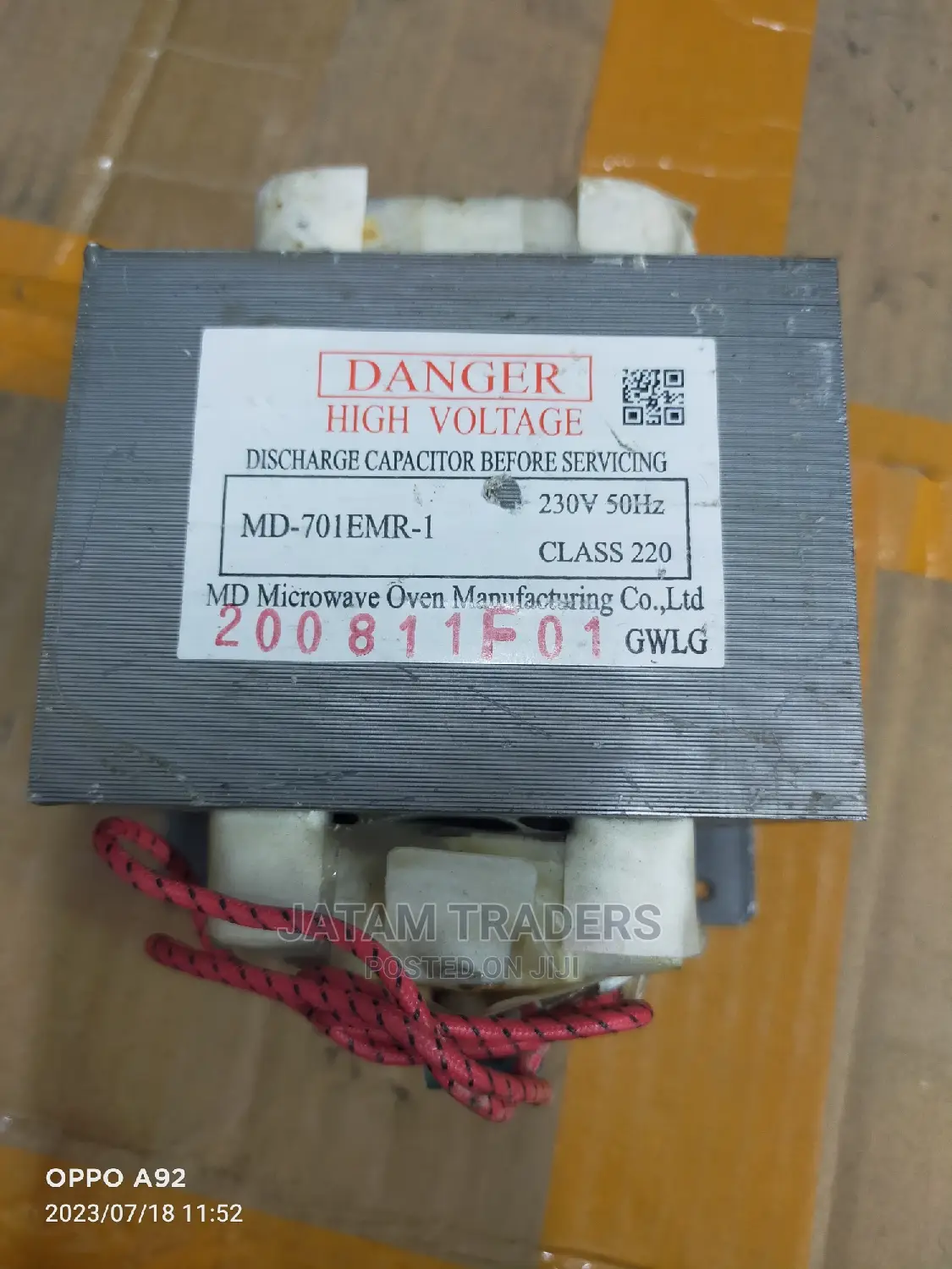 High Quality Microwave Transformer