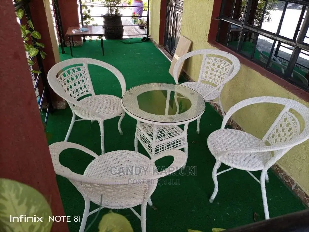 Pure White 4 Seater Balcony Set