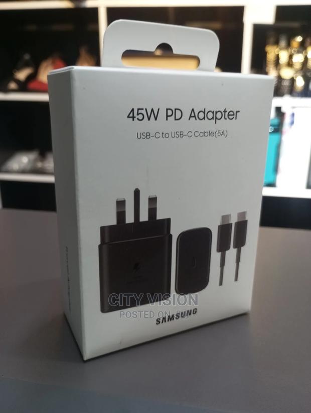 Samsung 45w PD Adapter and Cable - main view