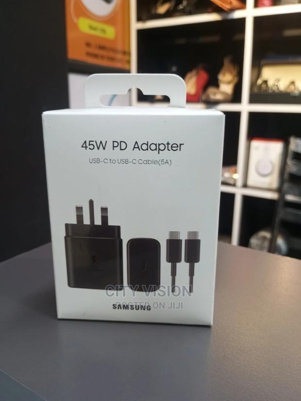 Samsung 45w PD Adapter Usb C to Usb C Cable - main view