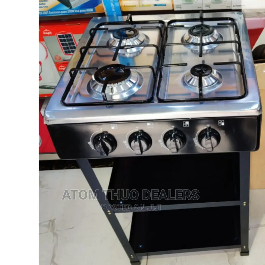 Four Gas Cooker With Shelves 
