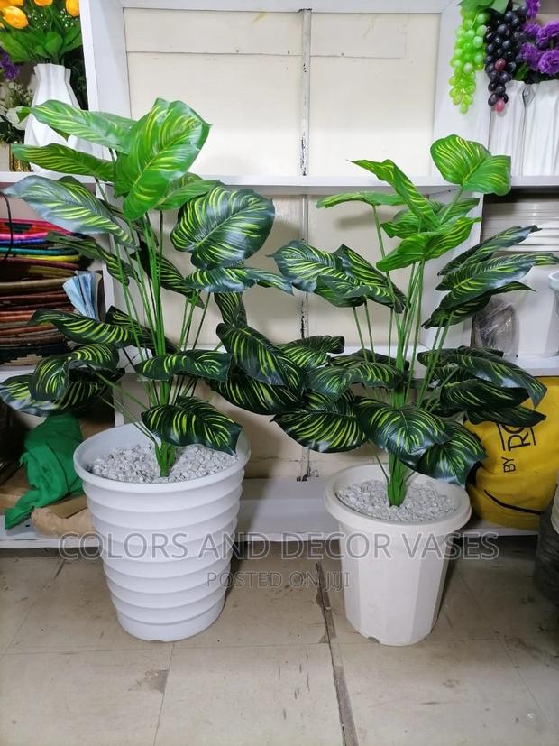 Artificial Plants Vase[Pebble Stones] - main view