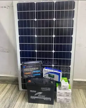 150w Solar+120ah Battery+ 300w Inverter Full Home Kit
