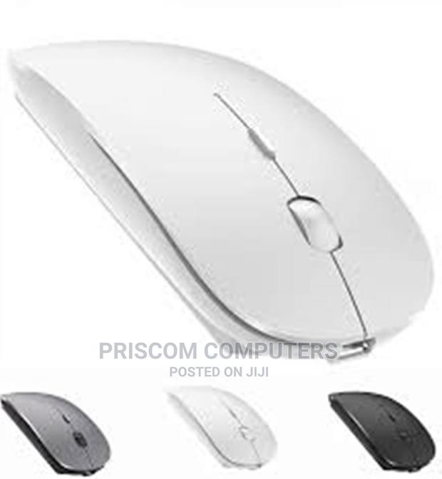White Wireless Rechargeable Mouse, Rechargeable Mouse - thumbnail 2