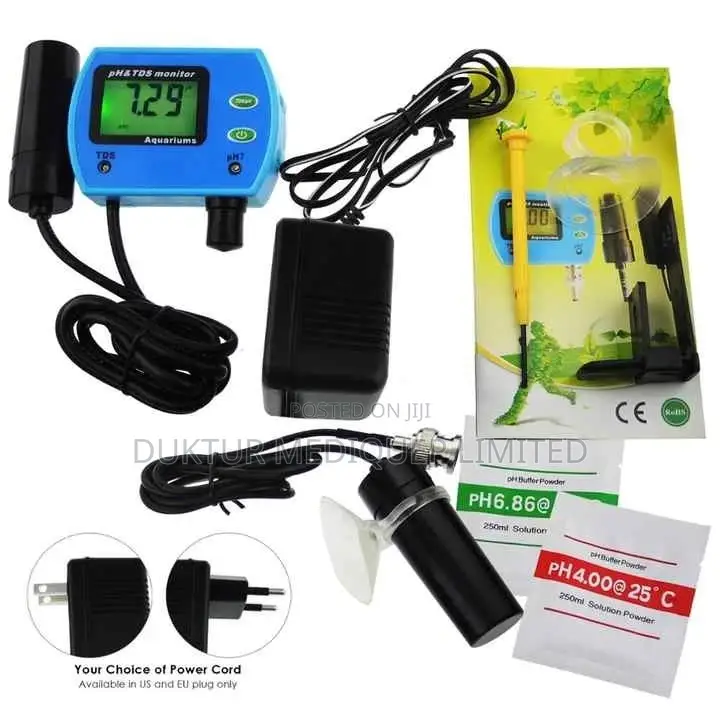 Ph TDS Digital Monitor Aquarium Pool Hydroponic Water Tester