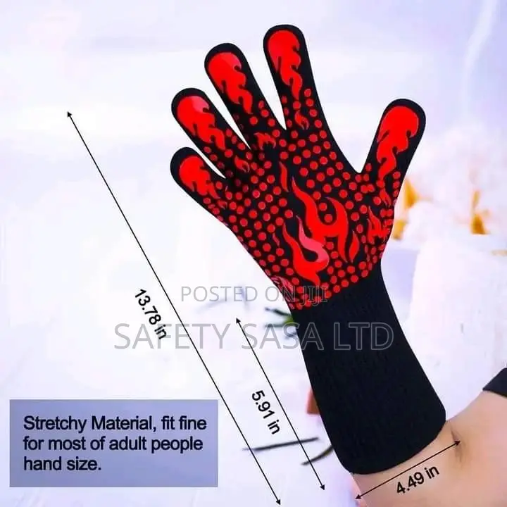 Heat Resistant BBQ Grilling Gloves