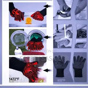 Heat Resistant BBQ Grilling Gloves