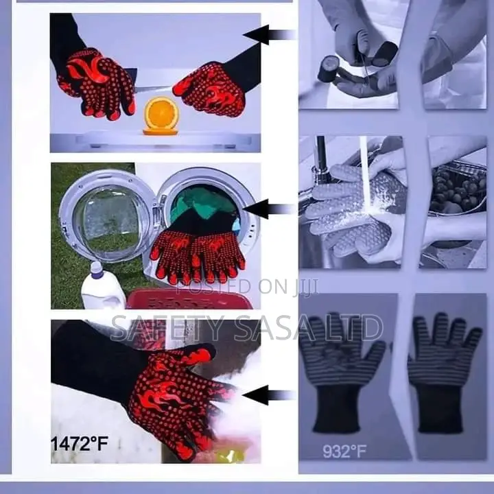 Heat Resistant BBQ Grilling Gloves