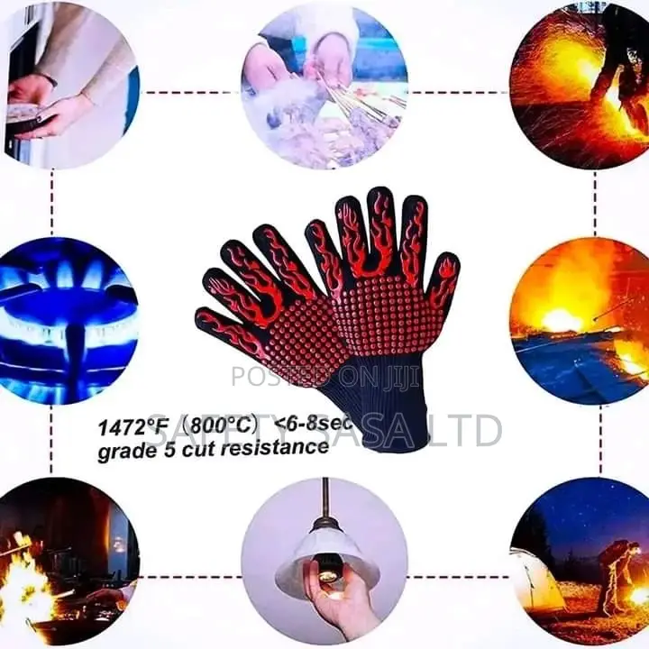 Heat Resistant BBQ Grilling Gloves