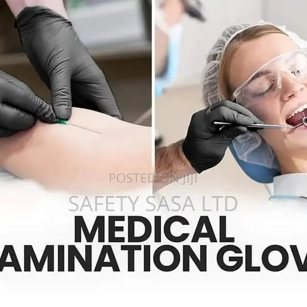 Black Nitrile Powder Free Gloves