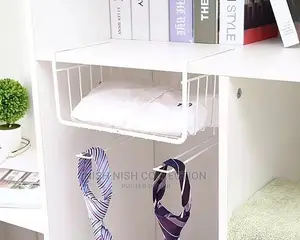 Under the Shelf Organizer With Hooks