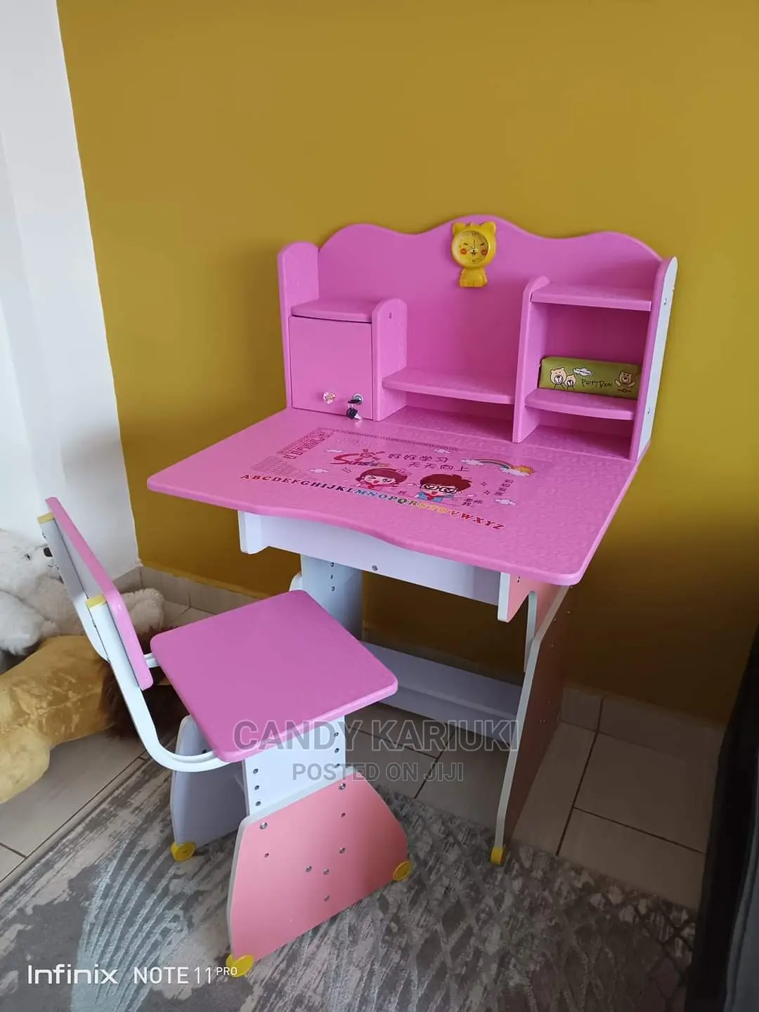 Pink Kids Study Desk.Plus Chair