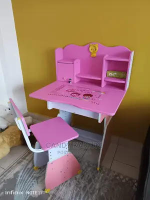 Pink Kids Study Desk.Plus Chair
