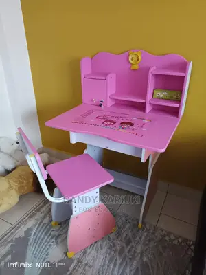 Kids Study Desk Pink