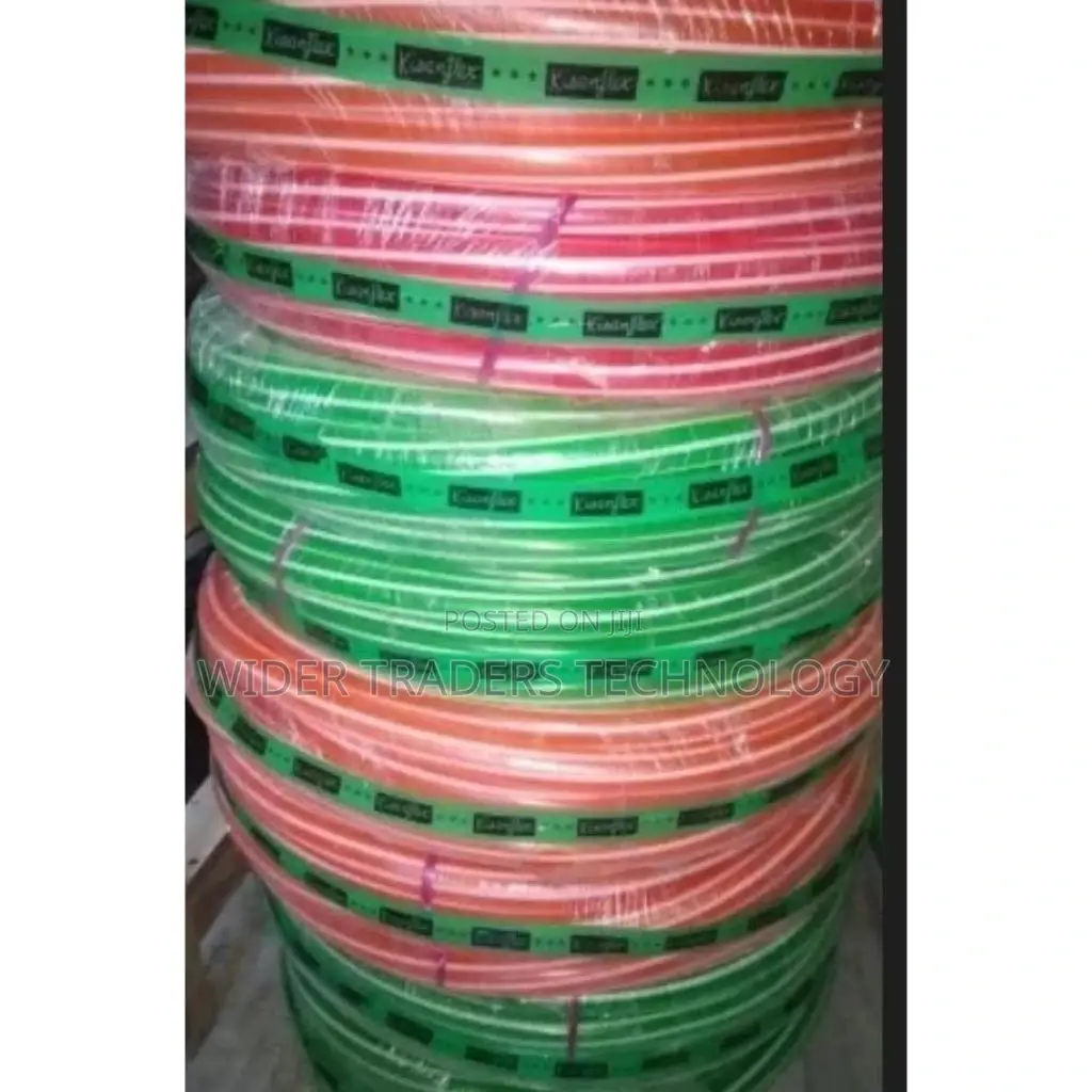 PVC Water Hose, Zebra, 2 Color Stripes Size: 1/2" X 120ft