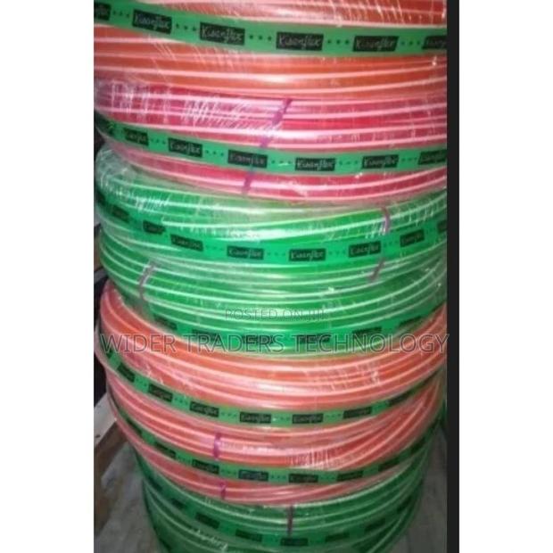 PVC Water Hose, Zebra, 2 Color Stripes Size: 1/2" X 120ft