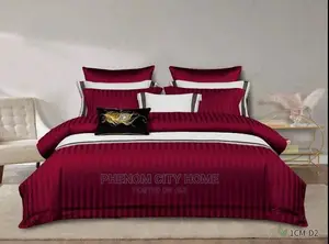 Luxury Cotton Stripped Duvet Cover Set