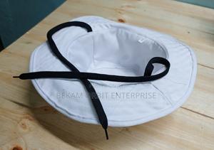 Stylish White Adjustable Bucket Safari Hats - main view