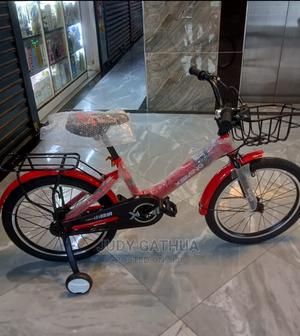 Red Bike With Training Wheels Size 20" - thumbnail 2