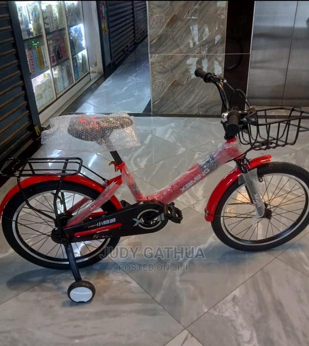 Red Bike With Training Wheels Size 20" - main view