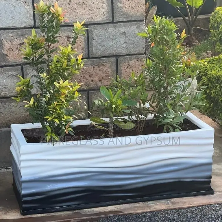 Wave Fibreglass Flower Troughs