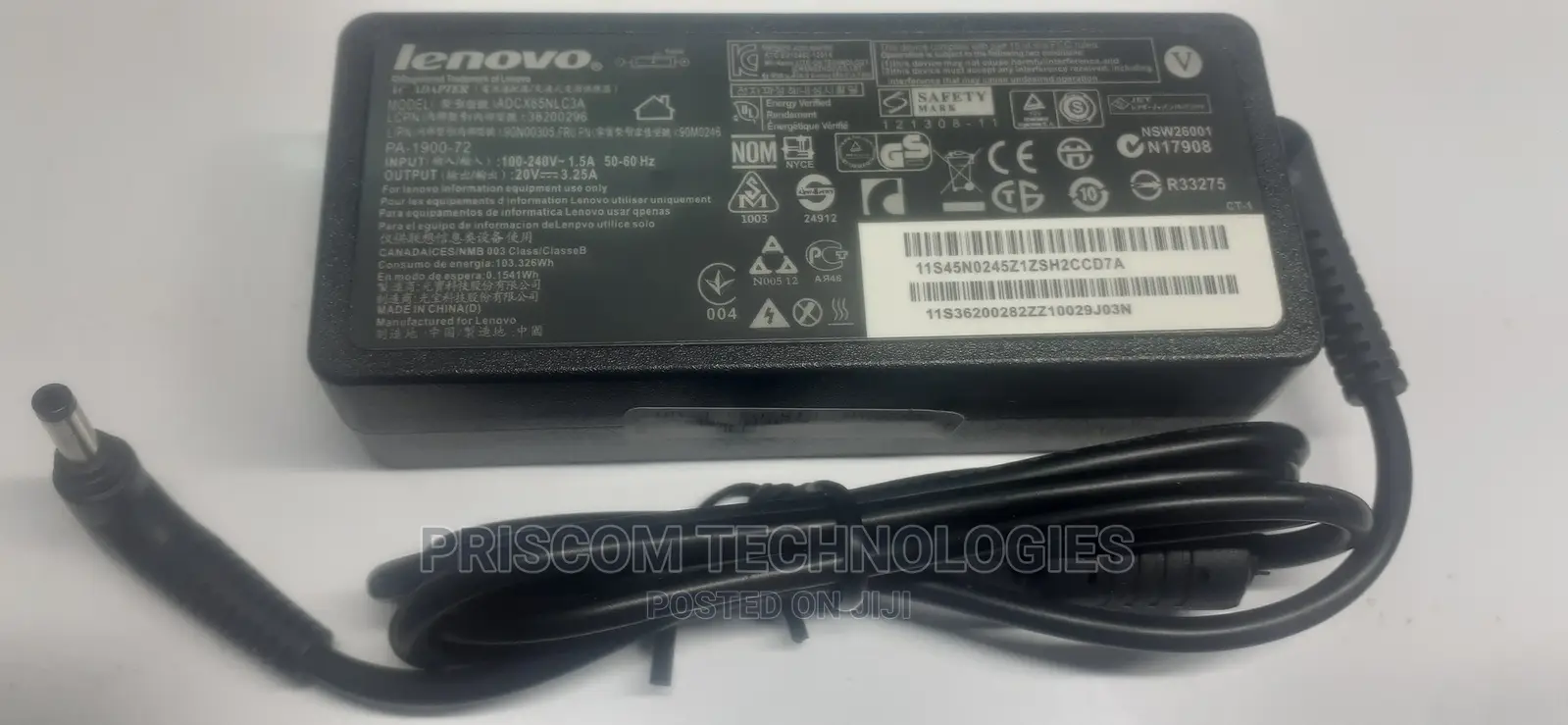 Lenovo Chargers For Laptop, Lenovo Small Pin Chargers 65W